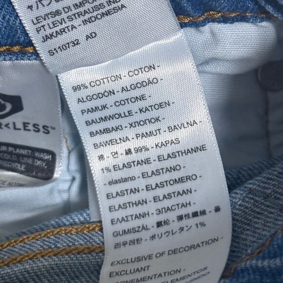 Levi's 501 High Waist Classic Denim Shorts - Picture 7 of 7